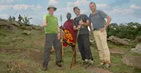 On Safari with Ben and Matt in Kenya.