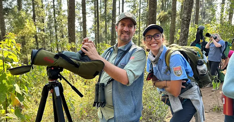 Nat Hab Expedition Leaders, Chincua Sanctuary, Angangueo, Mexico.