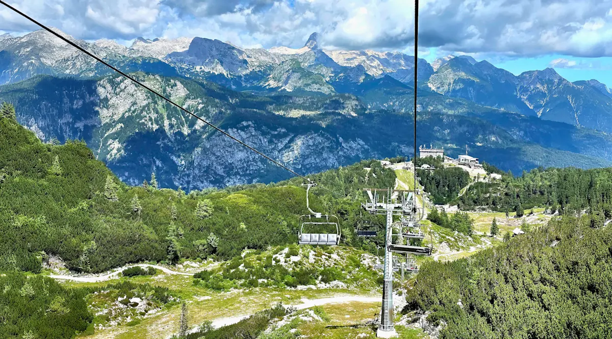 Cable car, Vogel Mountain, Slovenia.