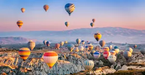 Hot air balloons, Cappadocia, Turkey.