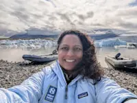 In awe of Vatnajokull glacier- the largest ice cap in Europe found in Iceland. 