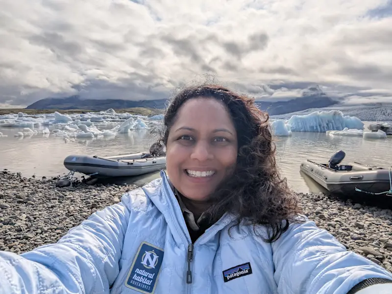 In awe of Vatnajokull glacier- the largest ice cap in Europe found in Iceland. 