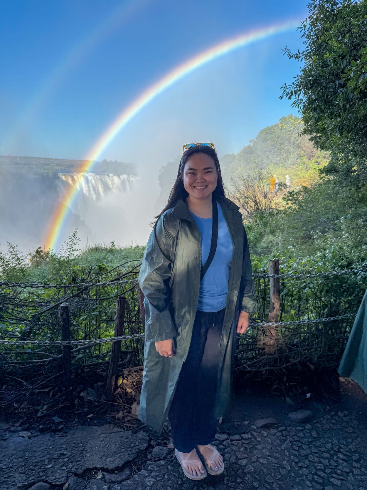 Hard to look away when the world drops away like this, Victoria Falls, Zimbabwe.