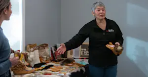 Local Dene community member and art maker, Churchill, Manitoba, Canada. 