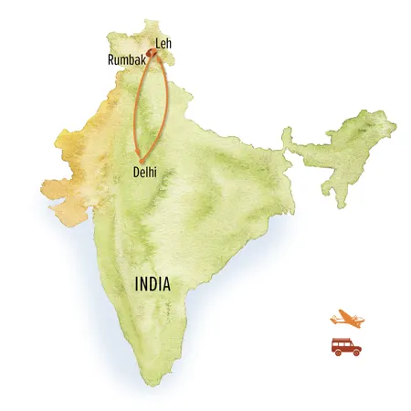 Trip map for Land of the Snow Leopard