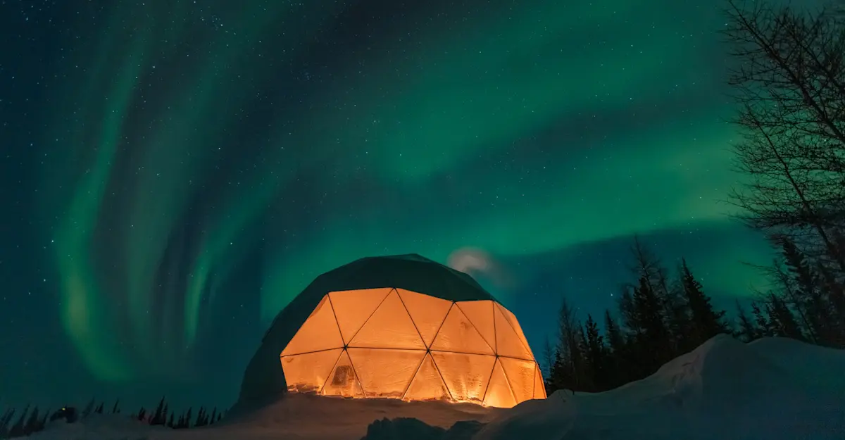Nat Hab's Aurora Sphere, Churchill, Manitoba.