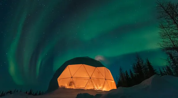 Nat Hab's Aurora Sphere, Churchill, Manitoba.