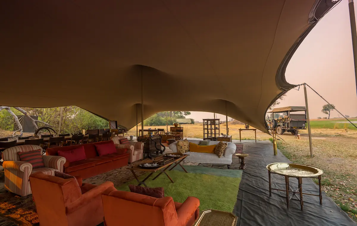Main tent at Nat Hab's Explorer Camp