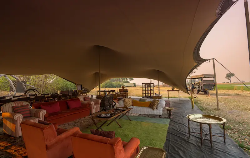 Main tent at Nat Hab's Explorer Camp