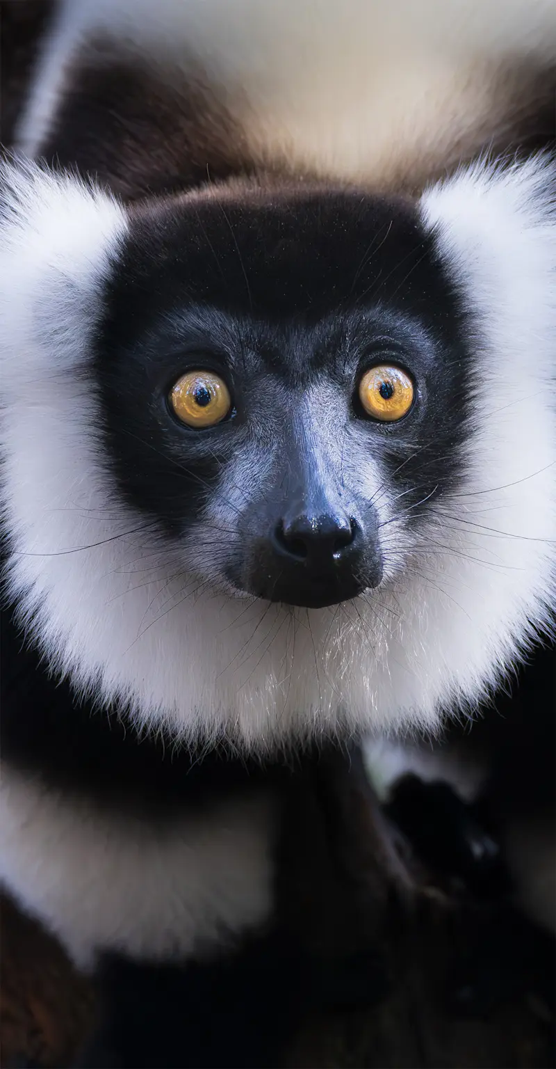 Ruffed lemur, Madagascar