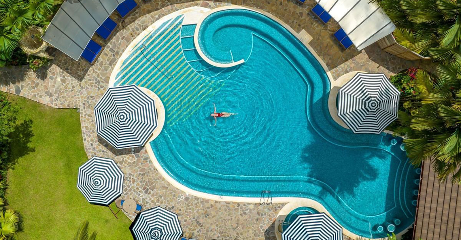 Aerial View of Swimming Pool