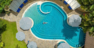 Aerial View of Swimming Pool