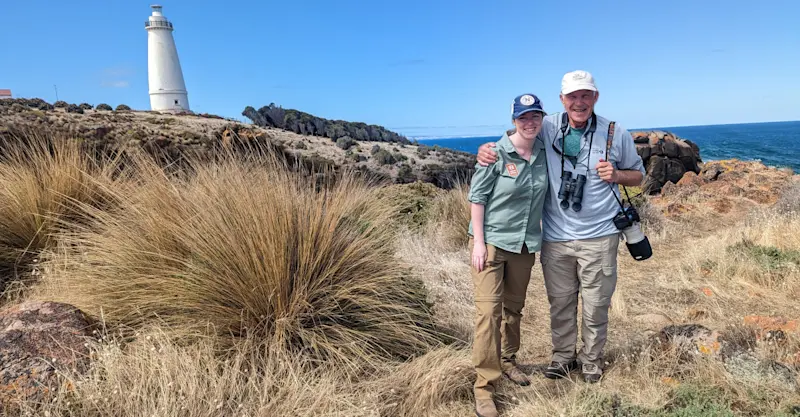 Nat Hab guests, Cape Willoughby Lighthouse, Kangaroo Island, Australia.