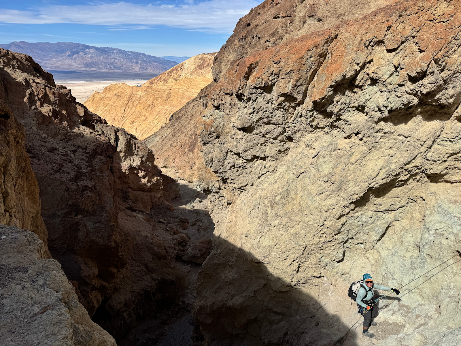 Canyoneering in Death Valley National Park, California.
