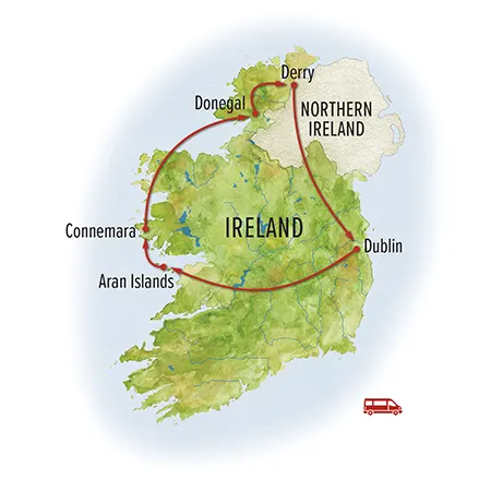 Trip map for The Spirit of Ireland