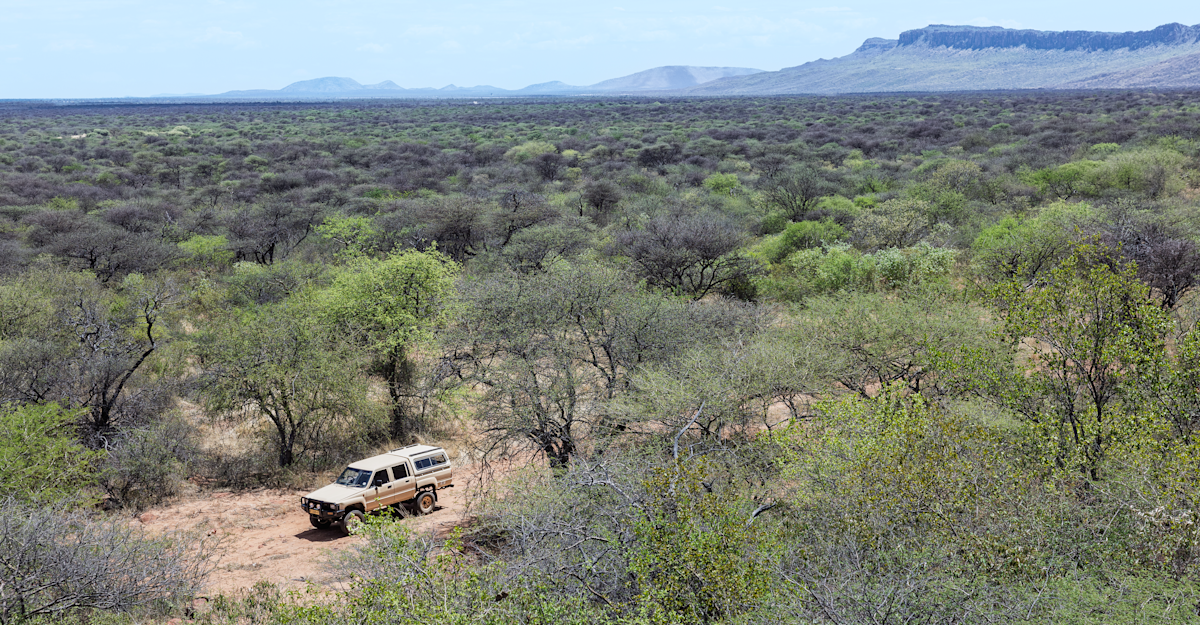 Safari vehicle, Namibia.