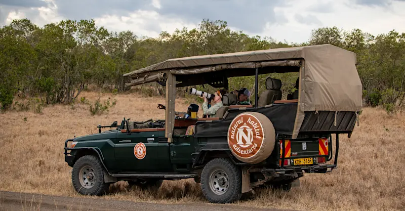 Nat Hab guests, Private Mara Conservancy, Kenya.