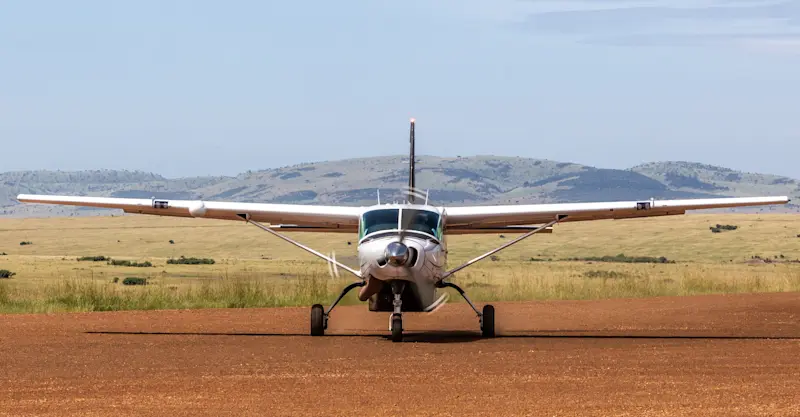 Charter plane, Kenya.