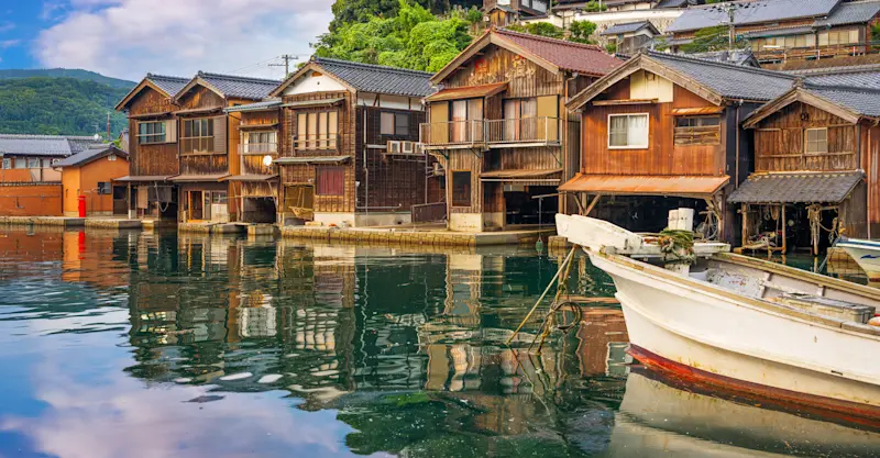 Ine boathouses, Japan.