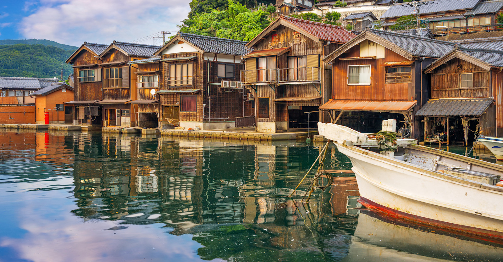 Ine boathouses, Japan.