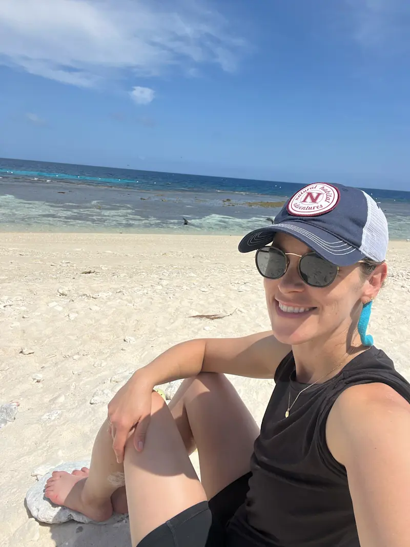 Finding serenity on the shores of Lady Elliot Island off the coast of Australia.