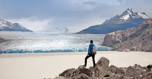 Nat Hab Guest, Grey Glacier, Southern Patagonian Ice Field, Chile. 