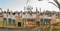 Field staff at Nat Hab's Gomoti Camp–Okavango South, Okavango Delta, Botswana.