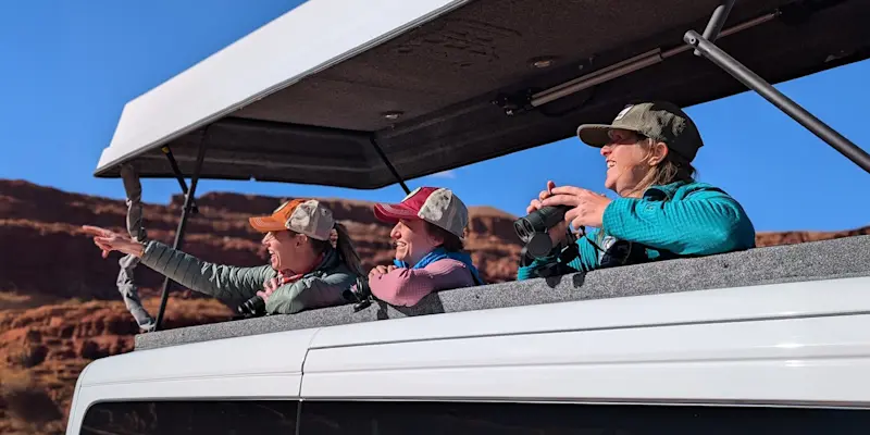 Nat Hab guests, Utah.