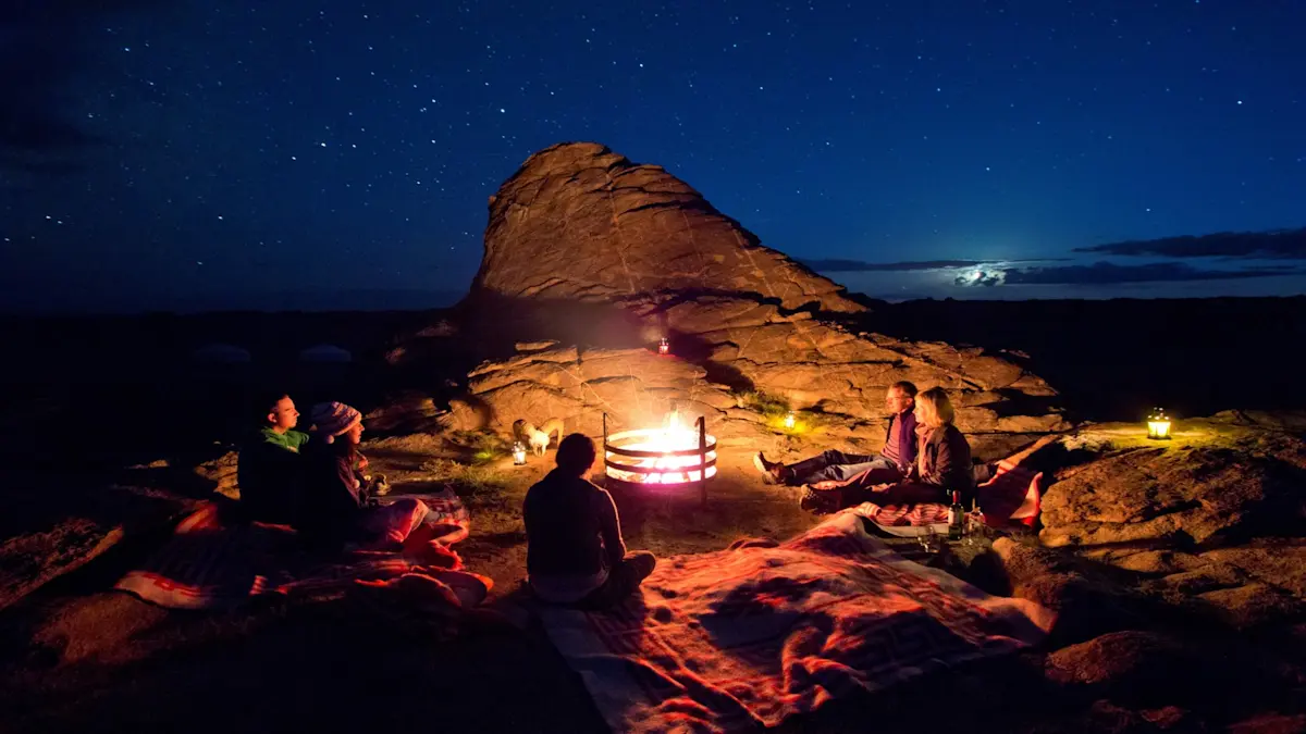 Guests, East Gobi, Mongolia.