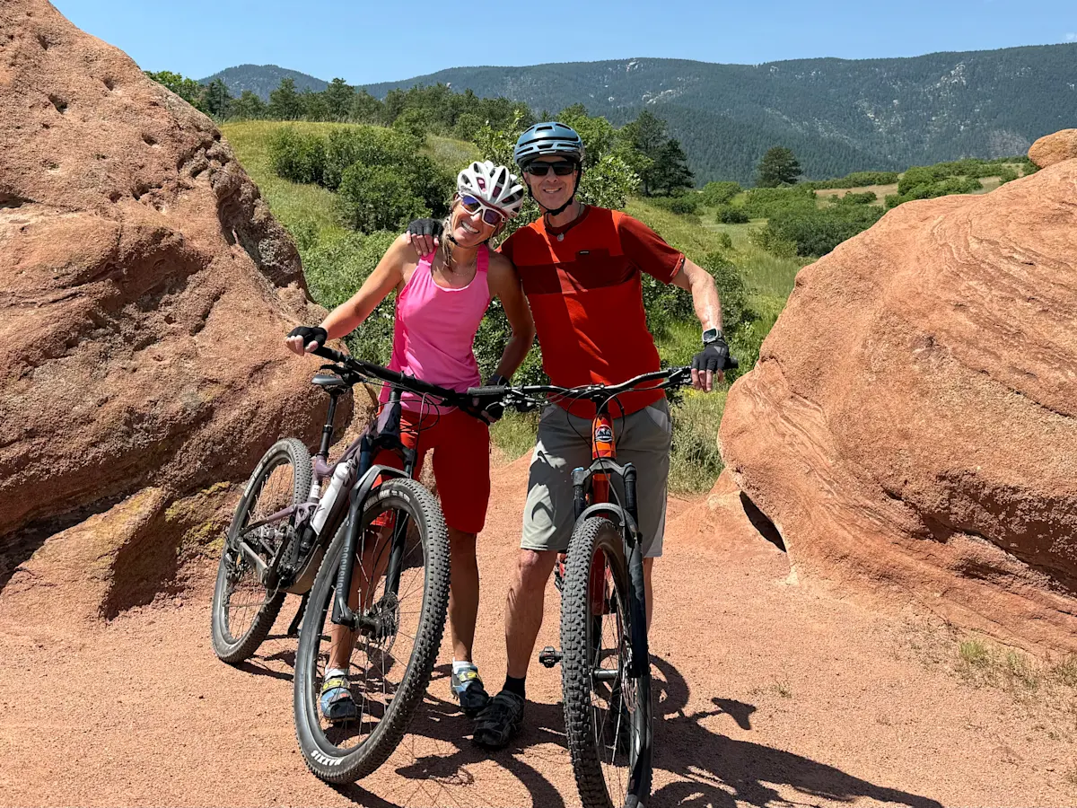 Fun ride with my wife, Kath, in Colorado.