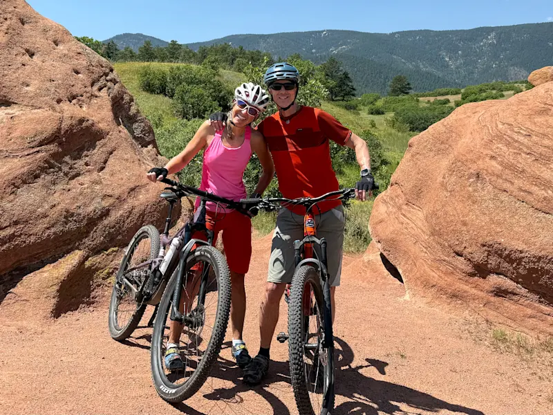 Fun ride with my wife, Kath, in Colorado.