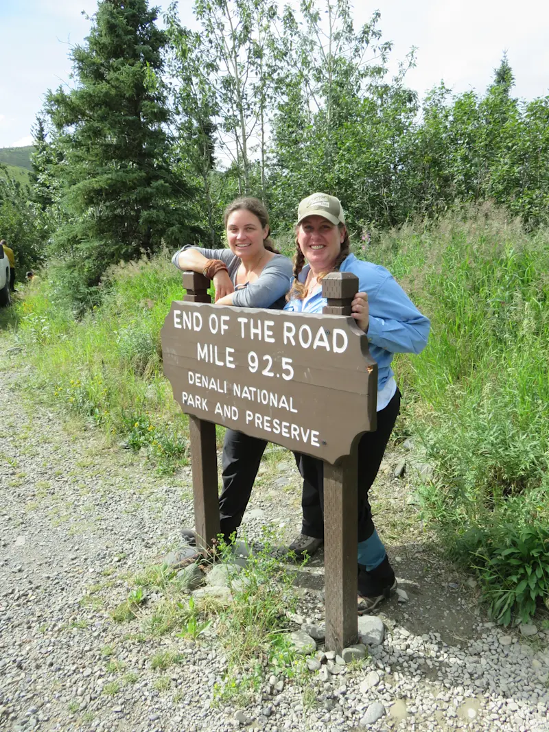Enjoying the views of Denali National Park in Alaska. 