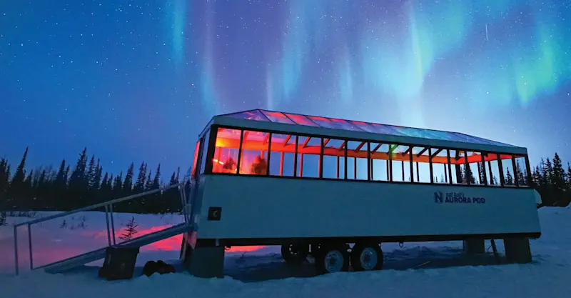 Nat Hab's custom Aurora Pod, Churchill, Manitoba.