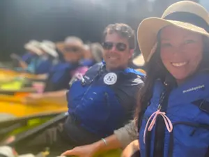 Kayaking the Duoro River in Portugal. 