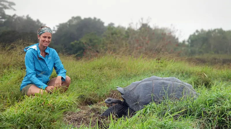 Making slow and steady friends in the Galápagos.