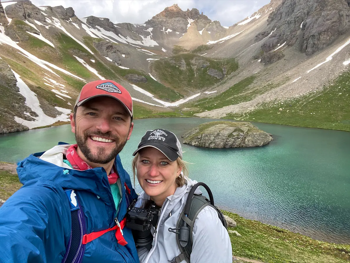 My wife & I on one of our favorite hikes in Colorado - Ice Lakes Trail.