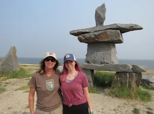 With my lovely mother in Churchill. 