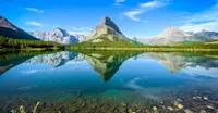 Swiftcurrent Lake, Glacier National Park, Montana.