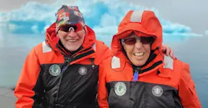 Nat Hab guests, Sermilik Fjord, Greenland.