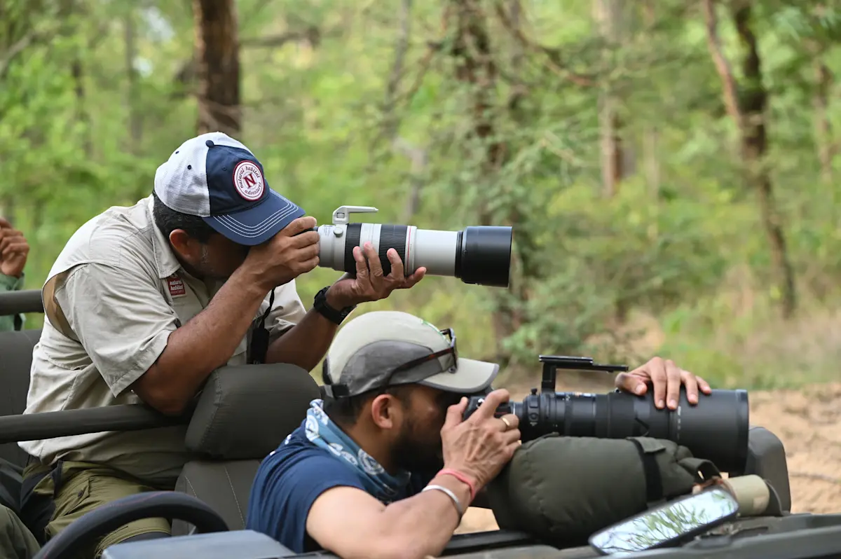 Nat Hab guests, Dudhwa National Park, India.