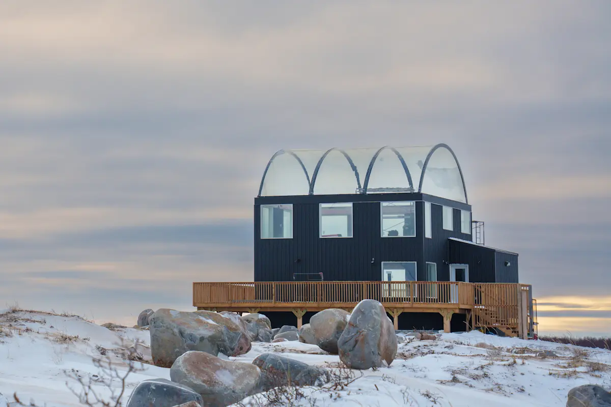 Nat Hab's Boreal Lounge, Churchill, Manitoba.