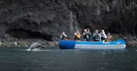 Nat Hab guests on panga ride, Galapagos Islands, Ecuador.