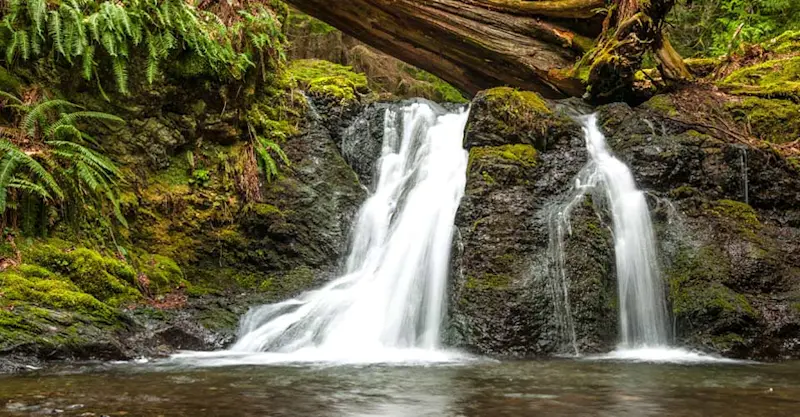 Rustic Falls, Moran State Park, San Juan Islands, Washington.