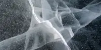 Ice cracks, Churchill, Manitoba.