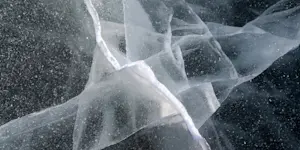 Ice cracks, Churchill, Manitoba.