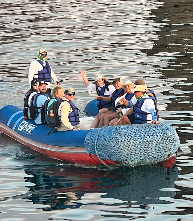 Drifting along in the Zodiac in Nemo, Galapagos Islands.
