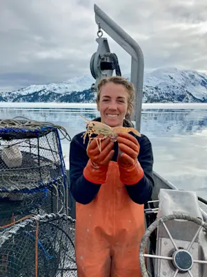 Shrimping the Alaska way in Prince William Sound, Alaska.