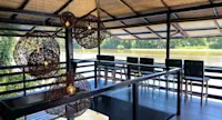Deck overlooking the water