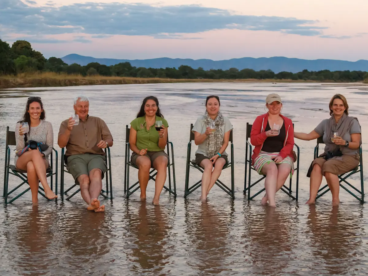 Enjoying our time out in wild Zambia.