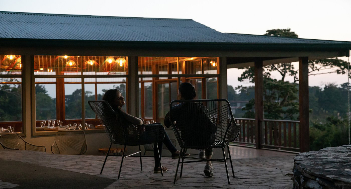 Deck at sunset